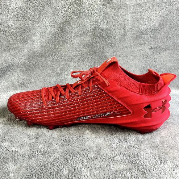 Under Armour Blur Smoke 2.0 MC Red Football Cleats Men’s Size 15 Lightweight